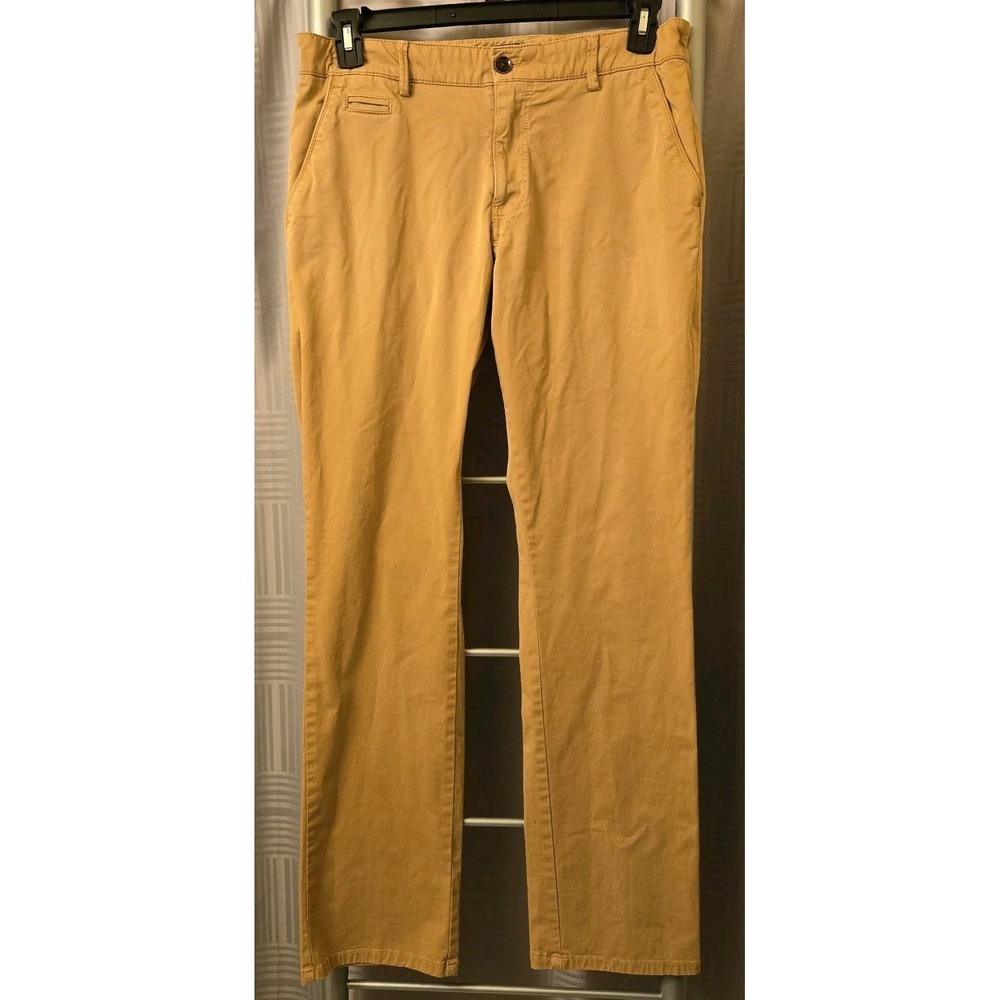 La Martina Pants Mens 32x32 (Fits 33x31)‎ Brown Tan Stretch Chino Casual Golf